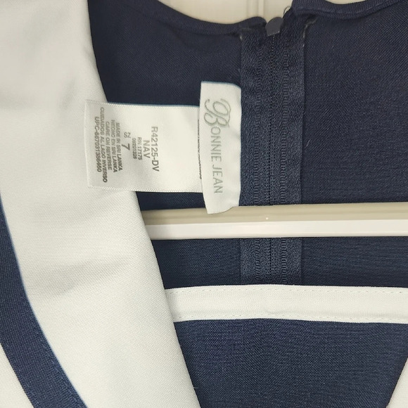 Bonnie Jean Blue Sleeveless Sundress with Sailor Collar - Picture 2 of 8